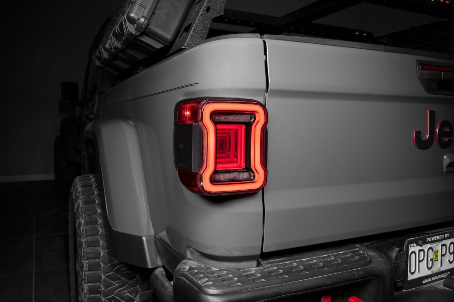 FORM Gladiator LED Tail Lights installed on a 2020-2026 Jeep JT Gladiator