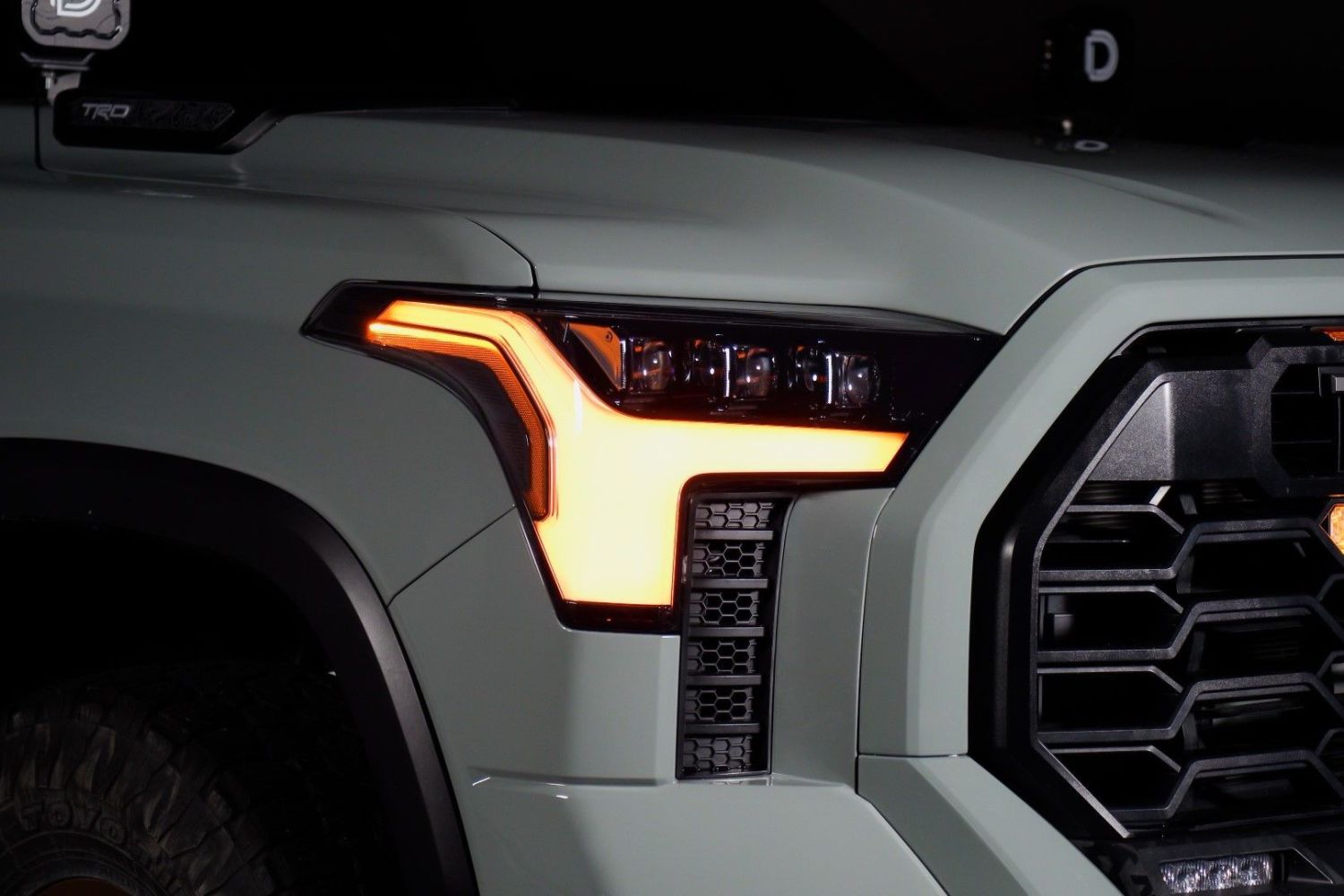 Toyota Tundra & Sequoia LED Headlights from Form Lighting installed.