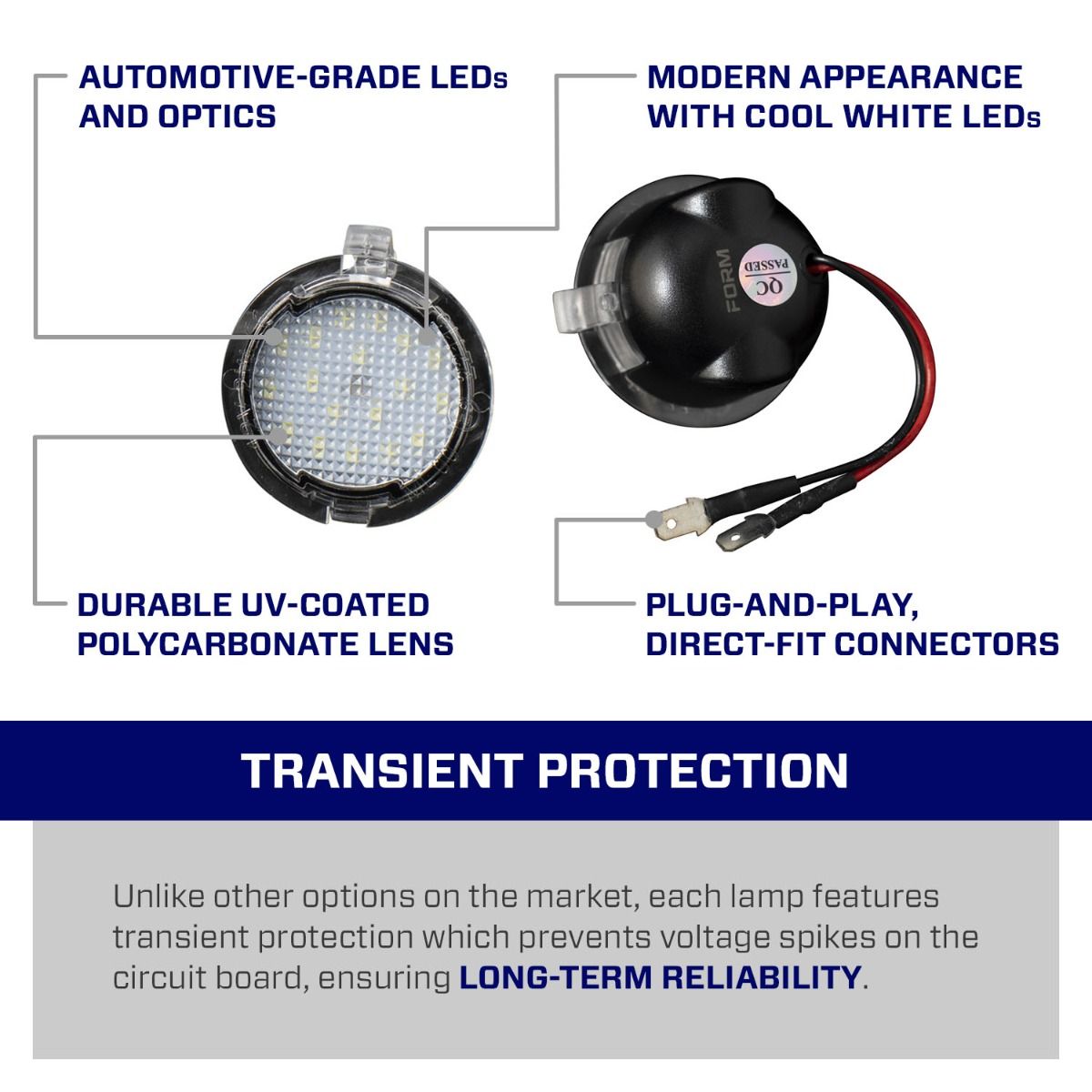 2013-2019 Ford Fusion LED Puddle Lights (pair)
