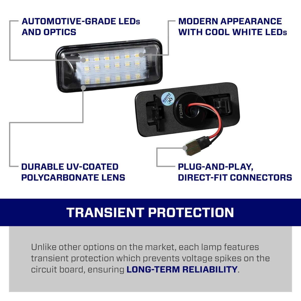 SUBARU TECNICA INTERNATIONAL LEDライト 2008-2021 Subaru WRX STi LED License Plate Lights (pair)