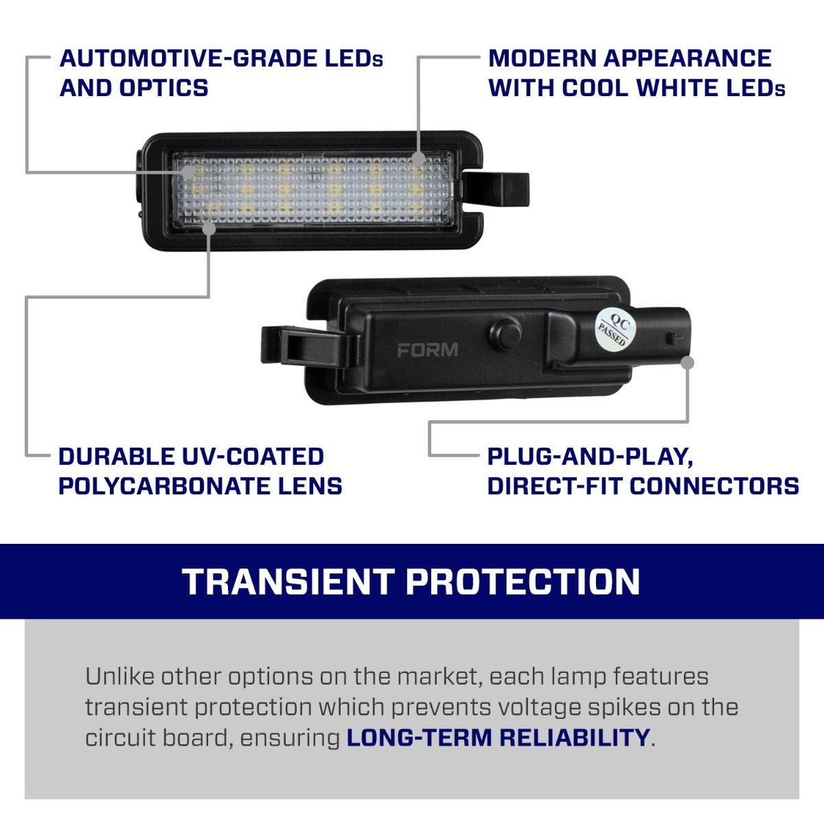 2015-2018 Dodge Challenger LED License Plate Light (one)