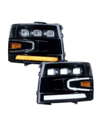 2007-2013 Chevrolet Silverado LED Projector Headlights (pair)