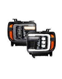 2015-2019 GMC Sierra 2500/3500 LED Projector Headlights (pair)