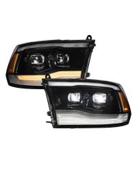 2009-2018 Ram 1500/2500/3500 LED Projector Headlights (pair)