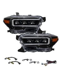 2016-2023 Toyota Tacoma LED Projector Headlights with Selectable DRL (pair)
